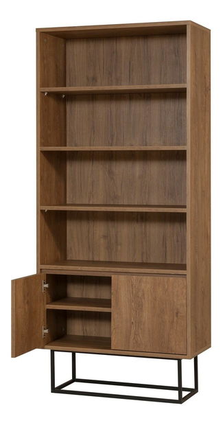 Souprava nábytku do obývacího pokoje Laxi 12 (ořech + černá)