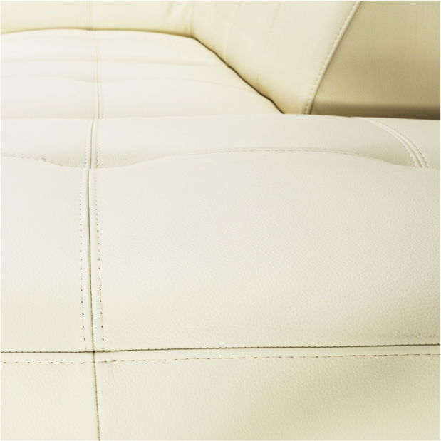 Kožená rohová sedací souprava Valmys (P)