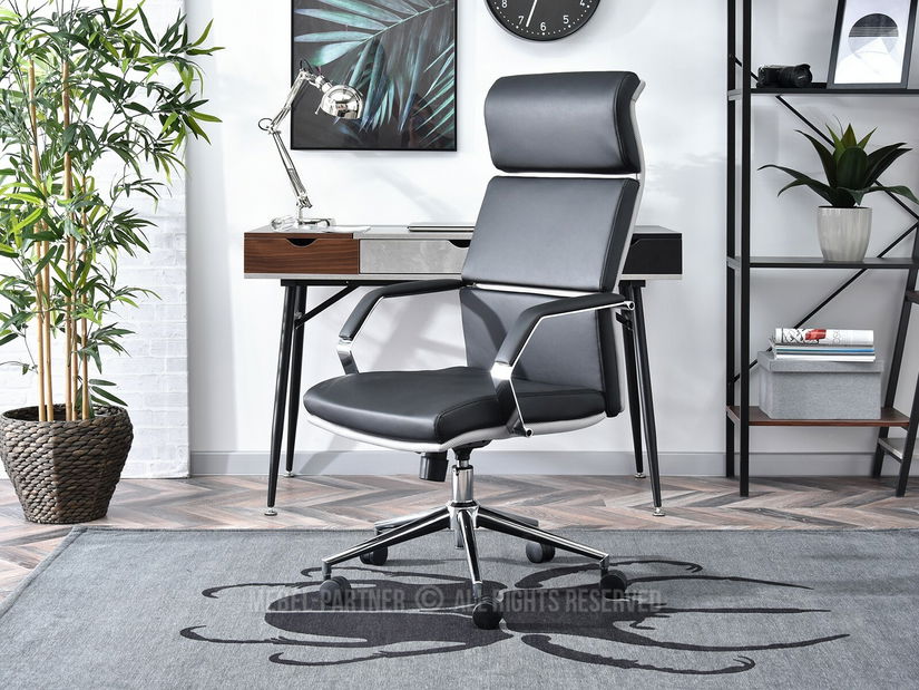 Křeslo Blondie (černá + chromová)