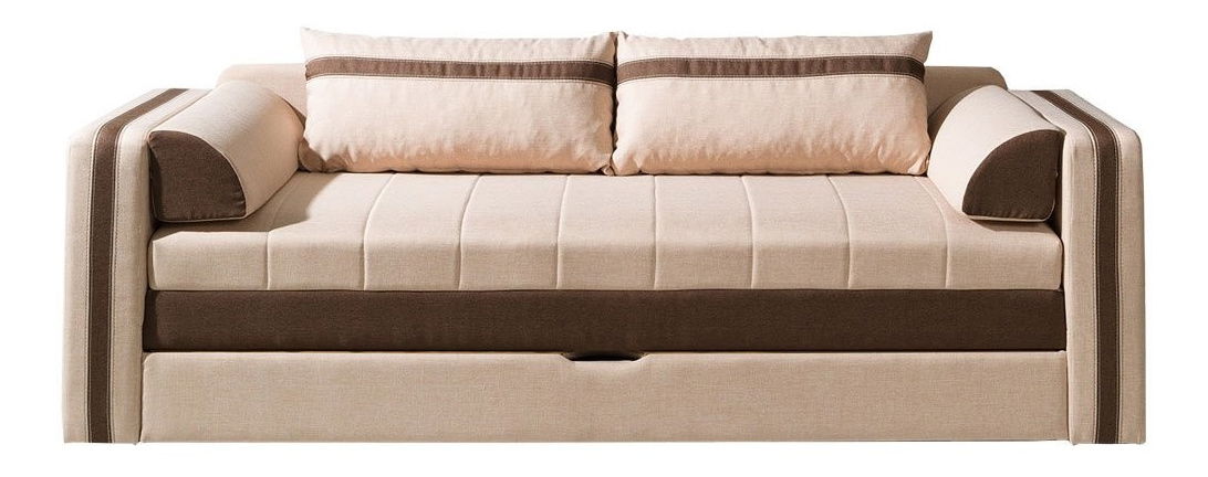 Pohovka Vivienne (hnědá + béžová)