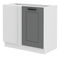 Dolní kuchyňská skříňka Lucid 105 ND 1F BB (dustgrey + bílá)