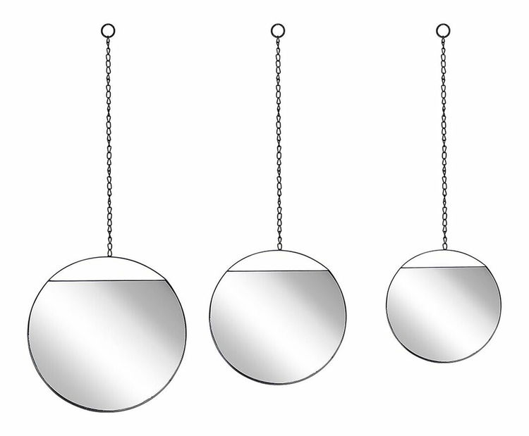 Nástěnné zrcadlo Odoza (černá)