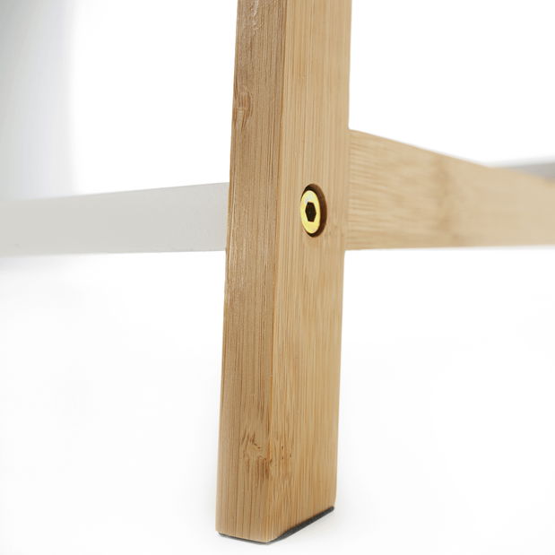 Regál Keon 2 (bílá + přírodní)