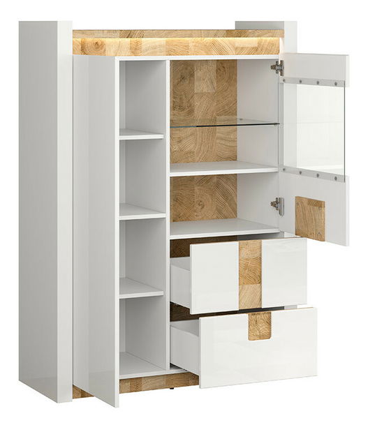 Vitrína BRW Alameda REG1W1D2S