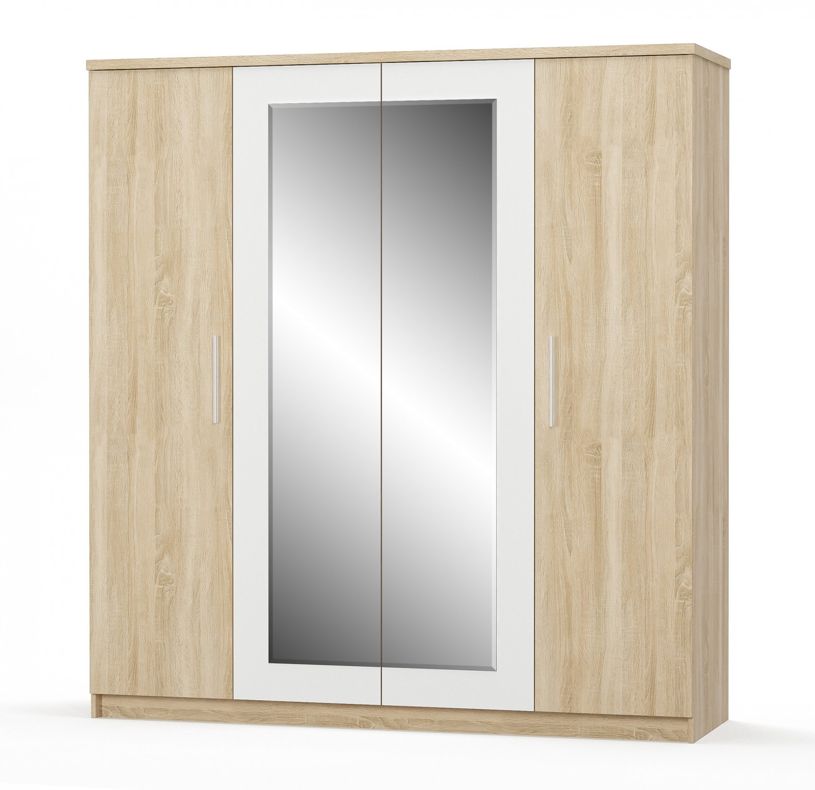 Šatní skříň Marlon (dub sonoma + bíla)