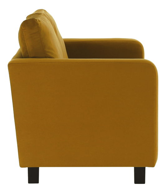 Pohovka dvojsedačka Likuma (hořčicová)