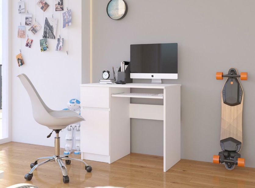 PC stolek Bhaskar (bílá) (L)