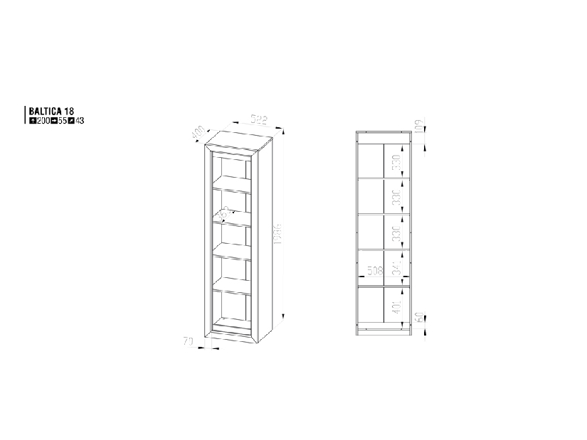 Regál Baltica 18