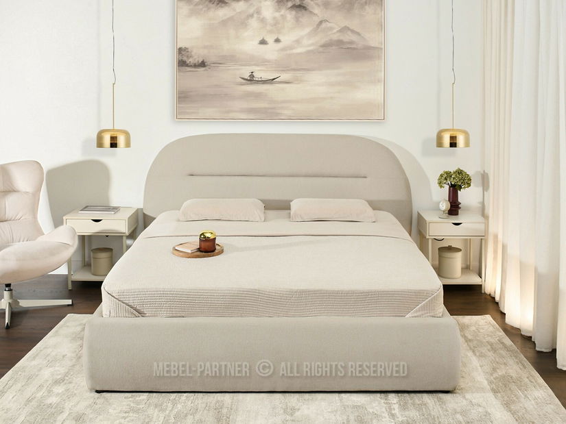 Manželská postel 160 cm Nervios 160 (béžová)