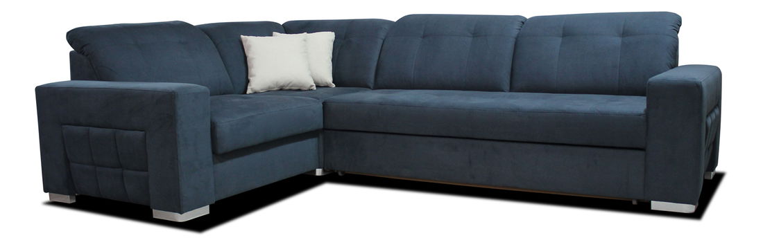 Rohová sedací souprava Sapporo 1P+A+2F (černá) (L)