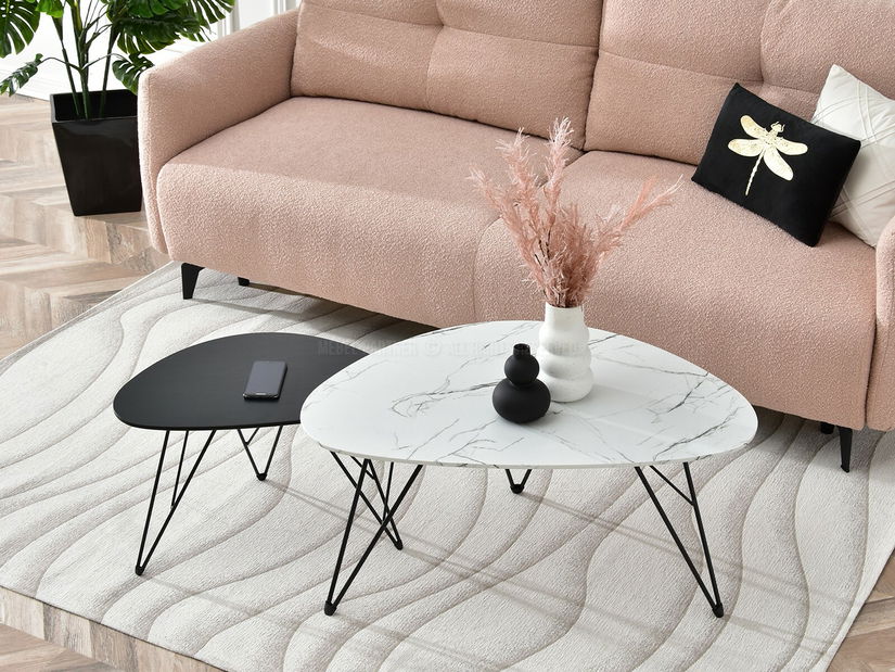 Konferenční stolek Rave Zest Xl (bílá + černá)