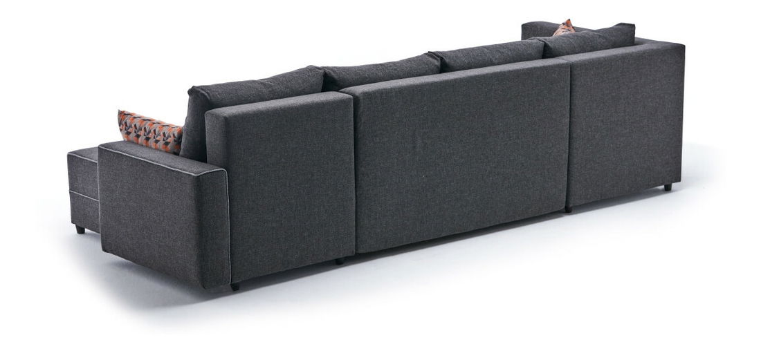 Rohová sedačka ve tvaru U Emilie (Antracit)