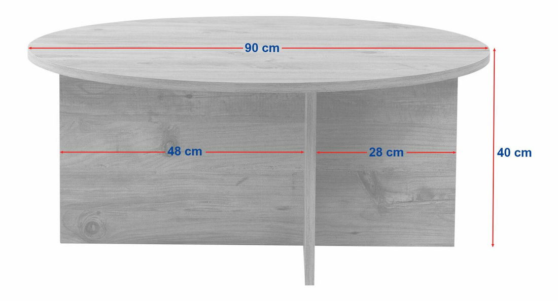 Konferenční stolek Soleilo (dub safírový)