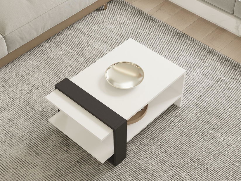 Konferenční stolek Falck 1 (antracit + bílá)