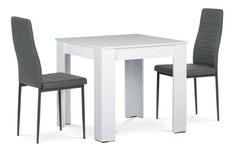 Jídelní set Baterias (bílá + šedá) (pro 2 osoby)