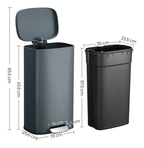 Koš na odpadky Akky (černá)