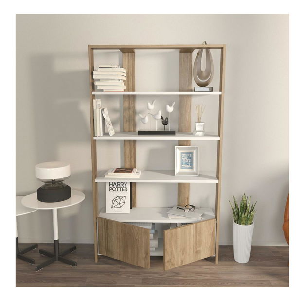 Regál Eleanoretta (ořech + bílá)