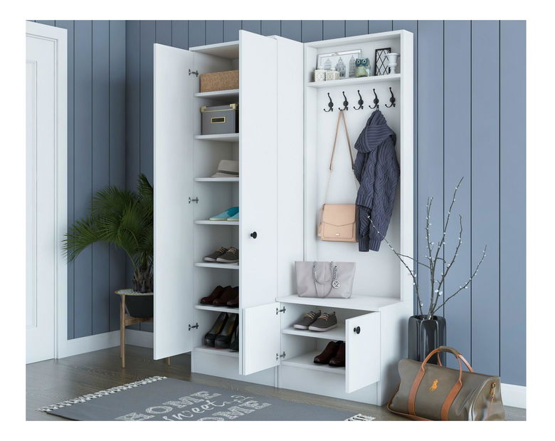 Předsíňová stěna Maui M11 (bílá)