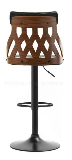 Židle Henriette (ořech tmavý + černá)