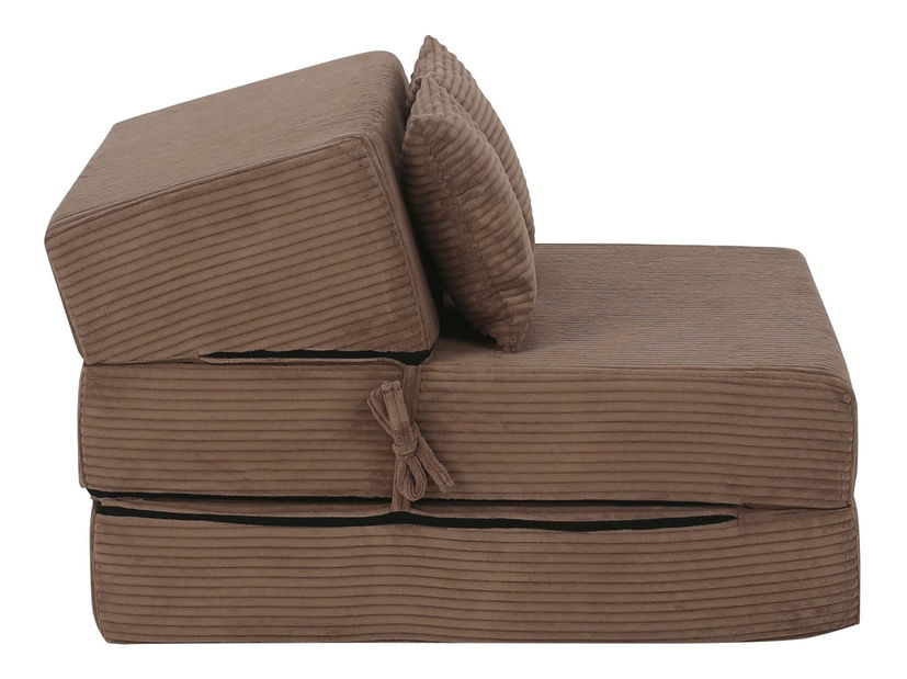 Rozkládací křeslo Plantearan (světlohnědá)