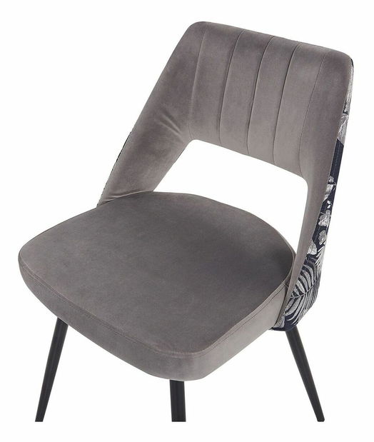 Set 2 ks. jídelních židlí ASHLEY (světle šedá)