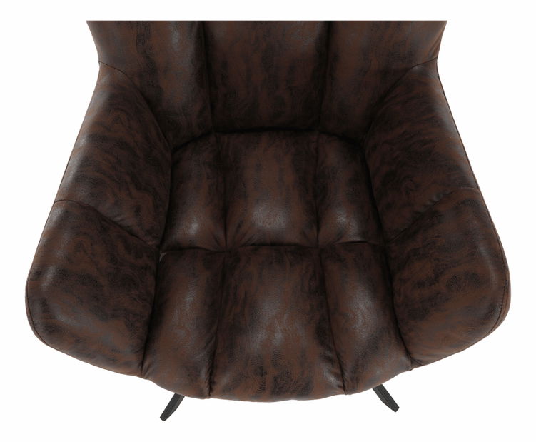 Dizajnové křeslo Komand (hnědá)