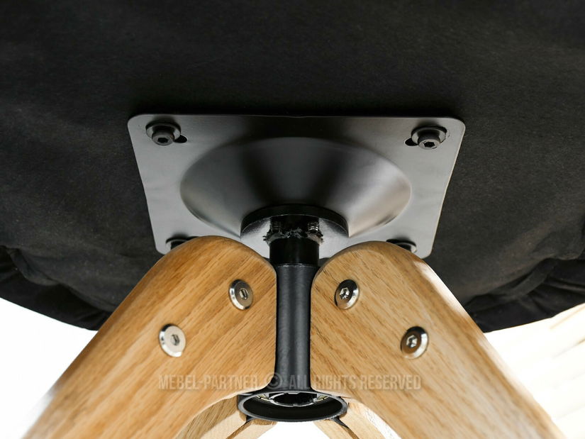 Jídelní židle Destete (černá + dub)