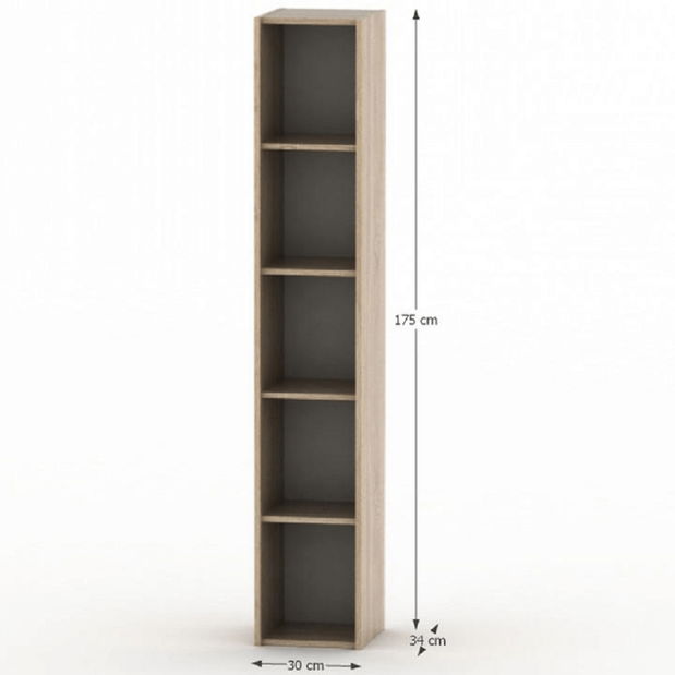 Regál Tempo Asista New AS 009 dub sonoma