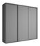 Šatní skříň s posuvnými dveřmi Gantera 3 A (šedá)