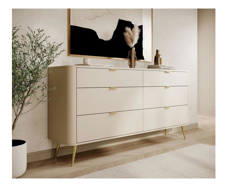 Komoda Ovenia O4 (béžová)