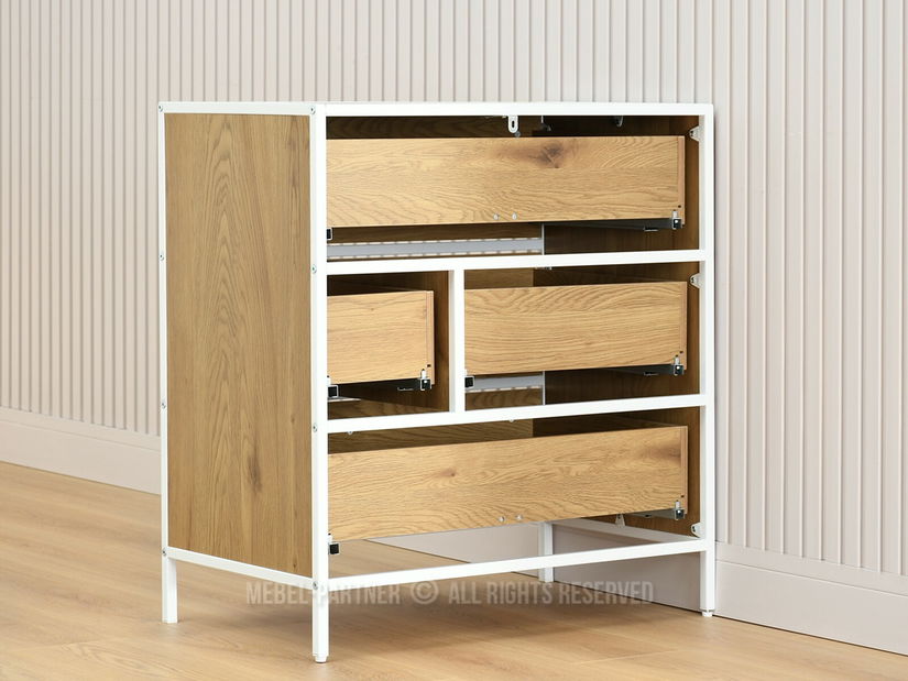 Komoda Soren Kom (dub + bílá)