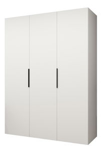 Šatní skříň 150 cm Mirabella 1 (bílá + černá)