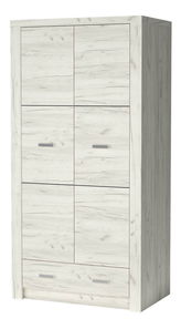 Šatní skříň Indie 01 (craft bílý)