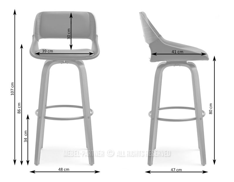 Židle Holmes (ořech tmavý)