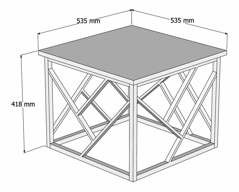 Konferenční stolek Wolla (ořech)