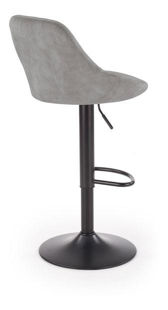 Barová židle Henrietta (šedá + černá)
