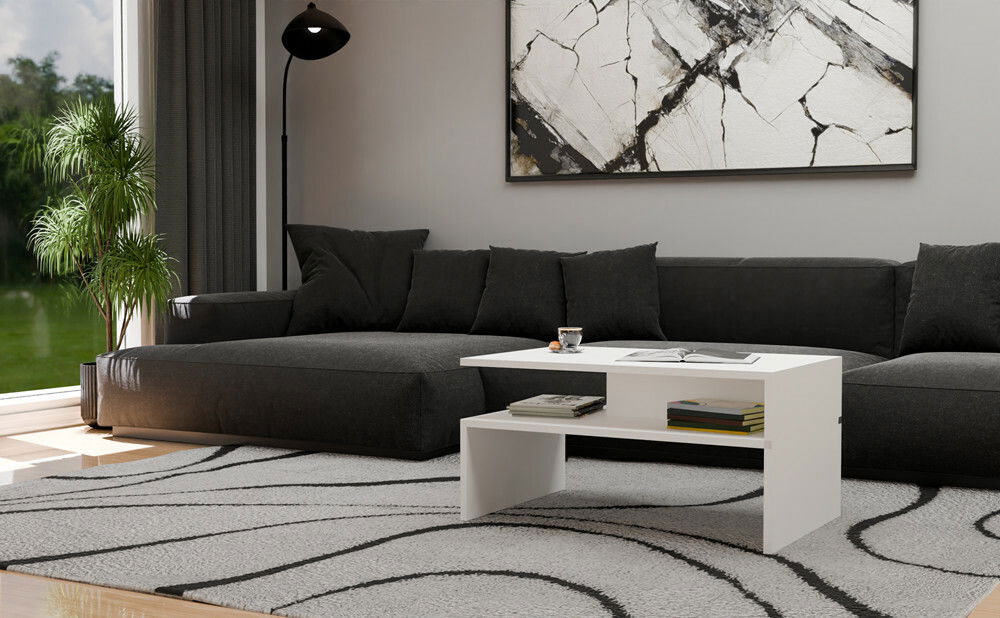 Konferenční stolek Bolivar 1 (bílá)