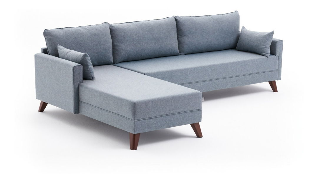 Rozkládací pohovka Bellina 1 (modrá) (L)