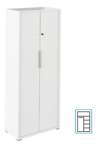 Šatní skříň typ 31 Rumia (bílá)