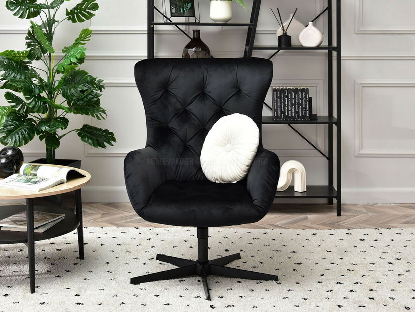 Křeslo Aaron (černá)