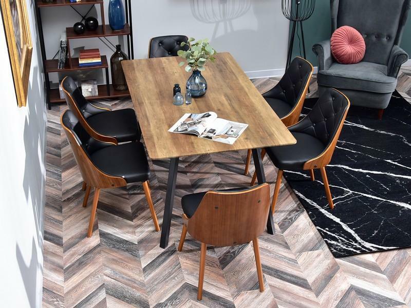 Židle Mira (ořech tmavý + ořech)