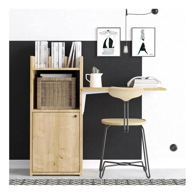 PC stolek Aliex 10 (ořech + černá)