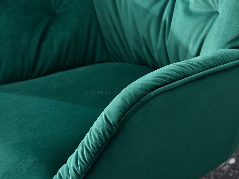 Křeslo Meryl (zelená + zlato)