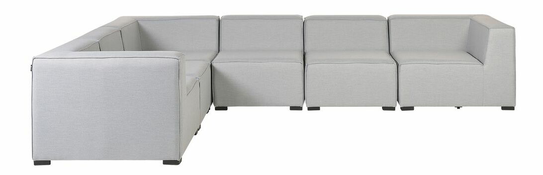 Rohová zahradní pohovka Ailin (světle šedá) (P)