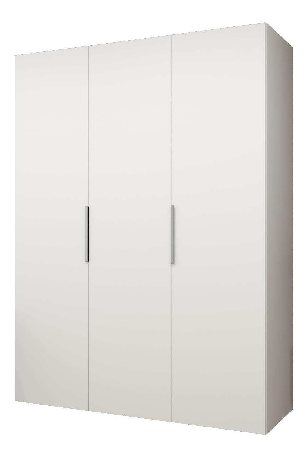 Šatní skříň 150 cm Mirabella 1 (bílá + kašmír)