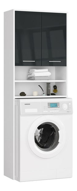 Skříňka na pračku Farid TYP5 (bílá + grafit lesk)