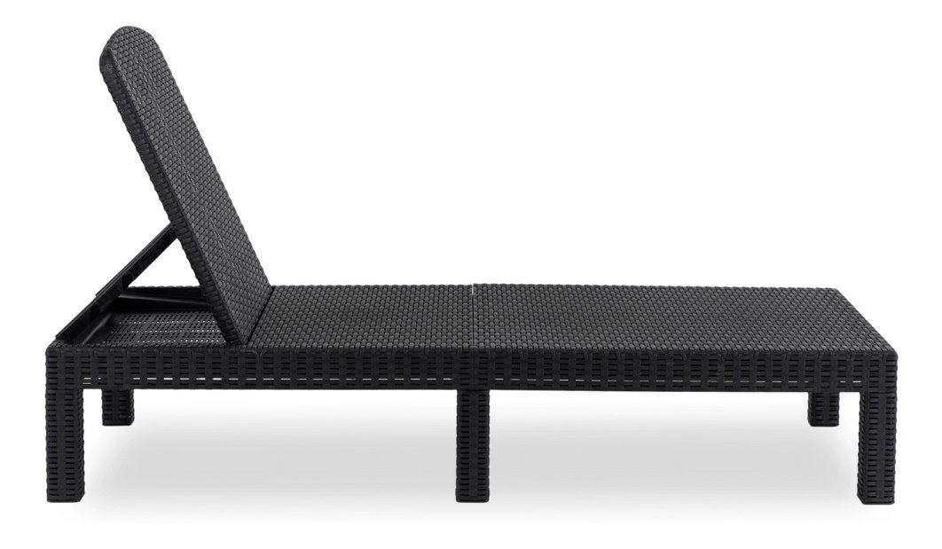 Zahradní lehátko Logro (černá)
