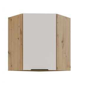 Horní rohová kuchyňská skříňka Sayla 60x60 GN-72 1F (45°) (kašmír + dub artisan)