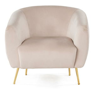 Křeslo Essia (béžová + zlatá)