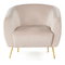 Křeslo Essia (béžová + zlatá)